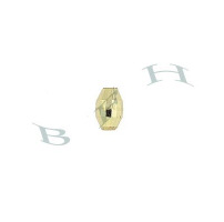 Oval Faceted Bead 4395 