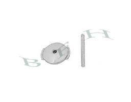 Platinum 6mm Earring Alpha System Back 4405-PT