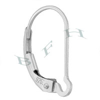 Sterling Silver Leverback Earrings 4513-SS