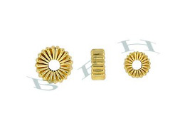 Corrugated Roundel Bead 4628 