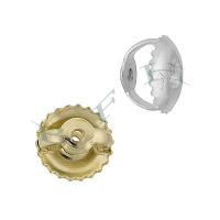 14K Threaded Back Earnuts