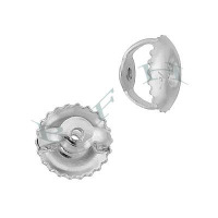 Platinum Threaded Back Earnuts