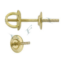14K Pearl Earring With Earnut