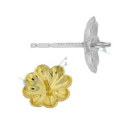 14K Scallop Pearl Earrings 4907-14K