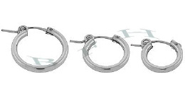 Sterling Silver Flex Hoop Earrings 5269-Ss