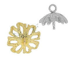 14K 8mm Filigree Pearl Drop 5326-14K