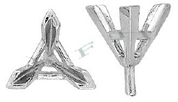 14K Triangle Setting Findings