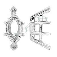 14K Double Gallery Marquise Setting 6702-14K