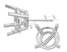 Platinum Stud Earrings