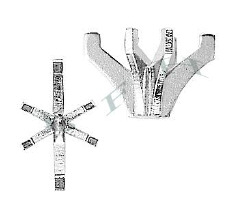 14K Marquise No Peg 6 Prongs Ring Setting 9385-14K