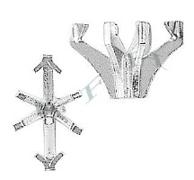 14K Marquise No Peg V-End Prong Ring Setting 9401-14K