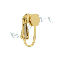 Gold-Filled 5mm Flat Back Nonpierce Clip Earring 9691-GF