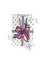 Blue And Red Bow Totes 