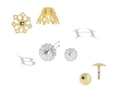 14K Bead Caps