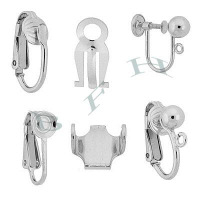 Sterling Silver Nonpierce Earring And Components