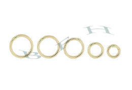 18K Solder Jumprings (Close O Ring)