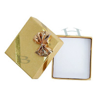 Pearly Gold Bow Tie Pendant Or Earring 27201-Bx