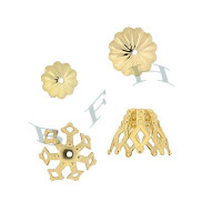 14K Fancy Bead Caps