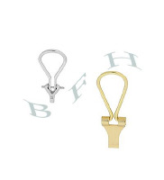 14K Omega Back Earnuts