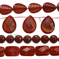 Red Agate Beads