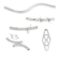 Sterling Silver Tube Spacers 