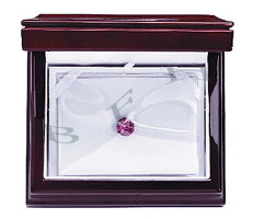 Rosewood Colonial Style File Stone Card Box 27148