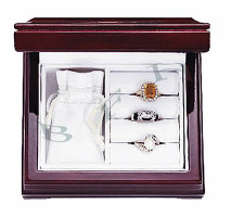 Rosewood Colonial Style Ring&Stone Pouch 27151-Bx